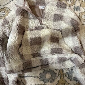 Cozy Checkered Sherpa Jacket